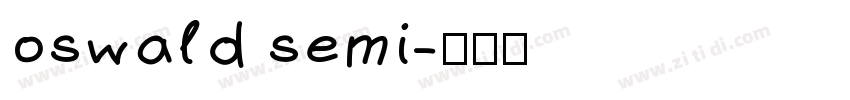 oswald semi字体转换